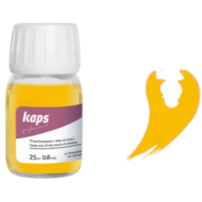 Afbeelding van Kaps super color leer &amp; kunstleer verf inc.cleaner (107) Geel 25ml