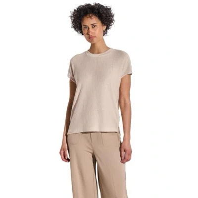 Afbeelding van Street One Tshirt basic, Dames, Maat: 40, Beige