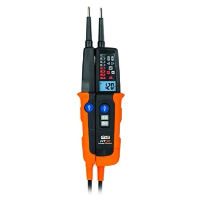 Afbeelding van HT Instruments HT10 twee polige spanningsregelaar CAT III 1000 V, IV 600V akoestisch, bargraf, LCD, zwart, oranje