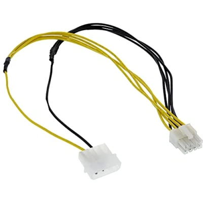 Afbeelding van Molex (m) EPS12V 8 pins voedingskabel 0,45 meter