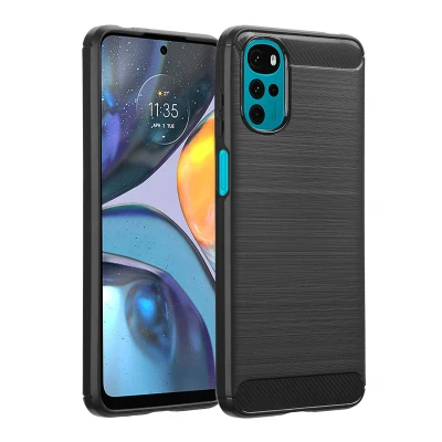 Afbeelding van Motorola Moto G22 Hoesje Siliconen en TPU (zacht) imoshion Softcase/Backcover Zwart Telefoonhoesje