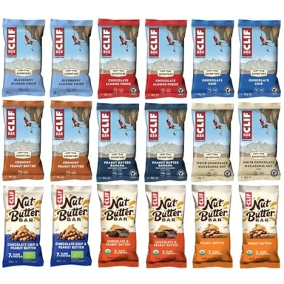 Afbeelding van CLIF bar Testpakket proefpakket eneriereep + groef boter 18 stuks