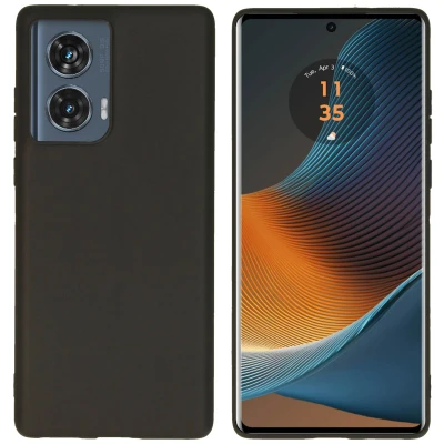 Afbeelding van Motorola Edge 50 Fusion Hoesje Siliconen en TPU (zacht) iMoshion Softcase/Backcover Zwart Telefoonhoesje
