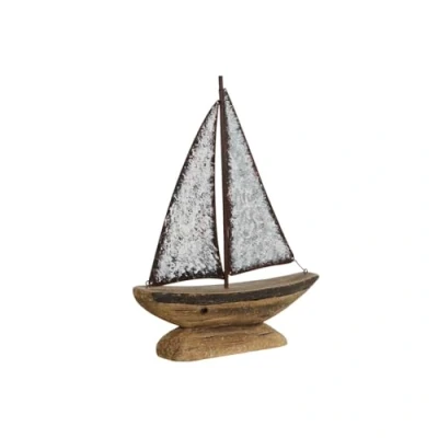 Afbeelding van Decoratieve figuren Home ESPRIT Wit Natuurlijk Kaarsenmaker Verouderde afwerking 26 x 6 34 cm