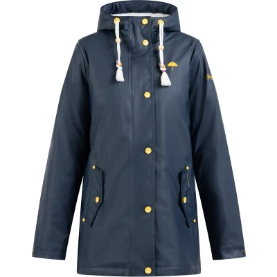 Afbeelding van Regenjas met nepbontvoering DREIMASTER XS / Marine 100% Polyester