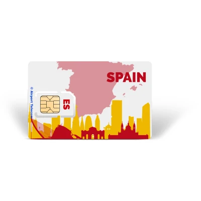 Afbeelding van eSIM Spanje Unlimited 30 Dagen Data Prepaid Met Snel 4G/5G Internet En Bellen Op Reis In Europa Airport Telecom