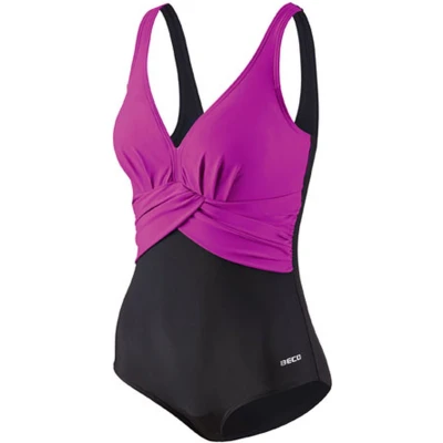 Afbeelding van Beco Badpak D cup Dames Polyamide Zwart/roze Maat 38