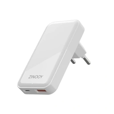 Afbeelding van Zinooy USB C oplader, 2 poorten platte oplader met 20W Uitgang, snelle voor iPhone 15/15 Pro/15 Pro Max 14 13 12 Sumsung Galaxy
