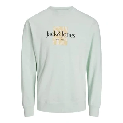 Afbeelding van JACK &amp; JONES Jorlafayette Branding Sweat Crew Mni Sweatshirt voor jongens, Skylight, 116 cm