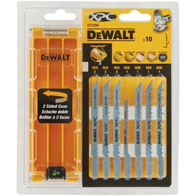 Afbeelding van DeWalt Accessoires Cassette 10 delig XPC® zaagbladen voor hout (DT2205x2, DT2209x2, DT2213x2, DT2216x1, DT2217x1, DT2218x1, DT2220x1) DT2296 QZ