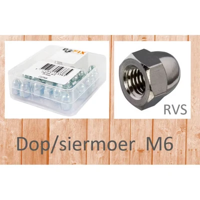 Afbeelding van Bofix Dopmoer M6 per 25 RVS