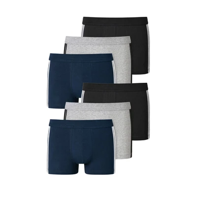 Afbeelding van SCHIESSER Boxershorts &#039;95/5&#039; navy / grijs zwart wit