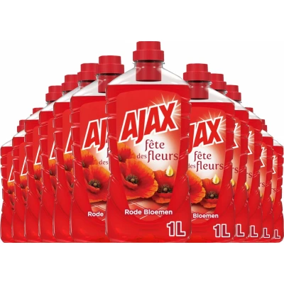 Afbeelding van 12x AJAX Allesreiniger Velden met Klaprozen 1.25 liter