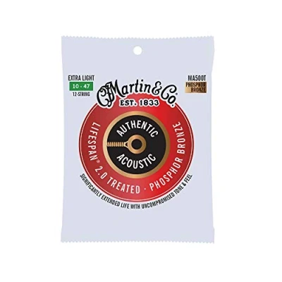 Afbeelding van Martin Strings MA500T Lifespan 2.0 Phosphor Bronze 12 String