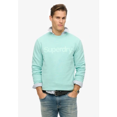 Afbeelding van Superdry CORE LOGO CITY CREW Sweater, Heren, Maat: Small, Grey green