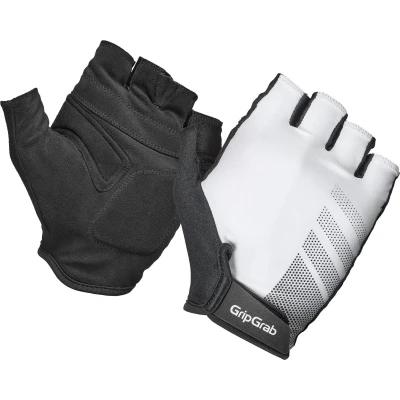 Afbeelding van GripGrab Ride RC Lite Korte Vinger Zomer Fietshandschoenen met Padding Wit Unisex Maat M