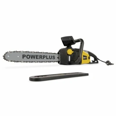 Afbeelding van Powerplus POWXG1009 Elektrische kettingzaag 2400W Zwaardlengte 400mm Automatische kettingsmering Incl. 1x ketting en zwaard
