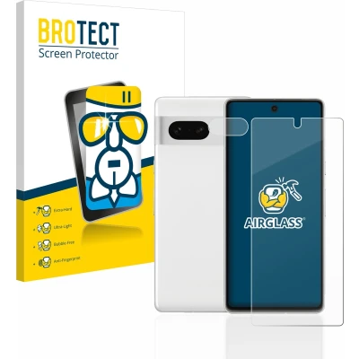Afbeelding van BROTECT Screenprotector voor Google Pixel 7 (Voor+Camera) Folie Beschermfolie Beschermglas transparant