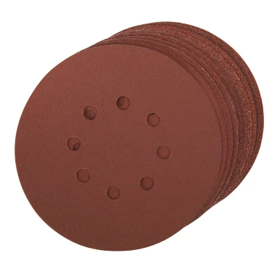 Afbeelding van Silverline 150 mm geperforeerde klittenband schuurvellen, 10 pak 4 x 60, 2 80, 120, 240 korrelmaten