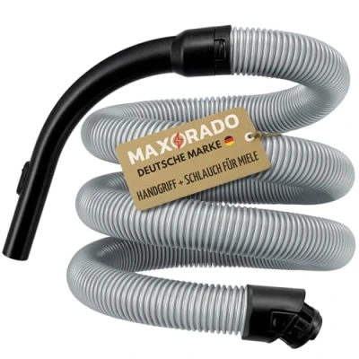 Afbeelding van Maxorado 2 in 1 Set Handgreep + stofzuigerslang geschikt voor Miele C2 Complete C3 S8 SERIES 10563760 7863552 7863553 7863554 7863555 slang en greep uw stofzuiger