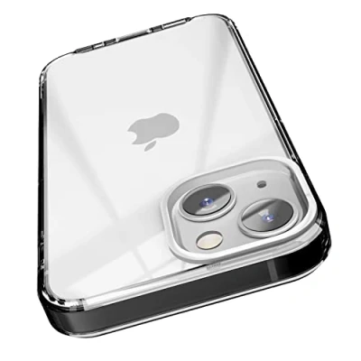 Afbeelding van elago Hybrid Clear Case Compatibel met iPhone 13 Hoesje (6.1&quot;) PC + TPU Hybride Technologie, Anti Vergelende, Schokbestendige Bumper, Full Body Bescherming (Zwart)