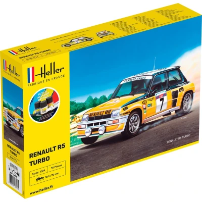 Afbeelding van Heller 1/24 Starter Kit Renault R5 Turbohel56717 modelbouwsets, hobbybouwspeelgoed voor kinderen, modelverf en accessoires