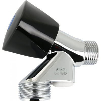 Afbeelding van Bonfix beluchterkraan 1/2&quot; zwarte knop zonder keerklep