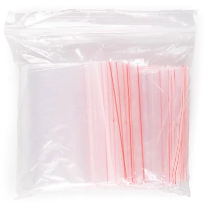 Afbeelding van OFFICE PRODUCTS ZIP zakjes met druksluiting, 10 x 15 cm, 100 stuks (100 stuks) / transparant glashelder/druksluitzakken ritssluiting/plastic zak/van stevige LDPE folie geschikt voor