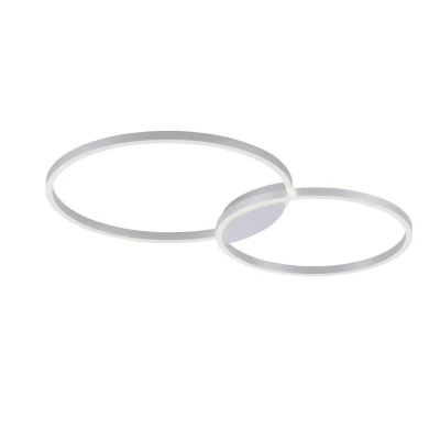 Afbeelding van Paul Neuhaus Design plafondlamp Q Kate 2 rings 96cm grijs 6589 95