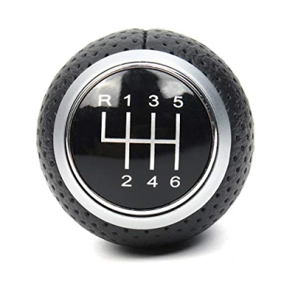 Afbeelding van Viviance 6 versnellingen schakelknop 12 mm compatibel met Audi A1 A3 A4 A5 B6 B7 B8 A6 S4 8K 8T Q2 Q3 Q5 8R S Line Passat Golf MK4 Seat Leon Ibiza 6J