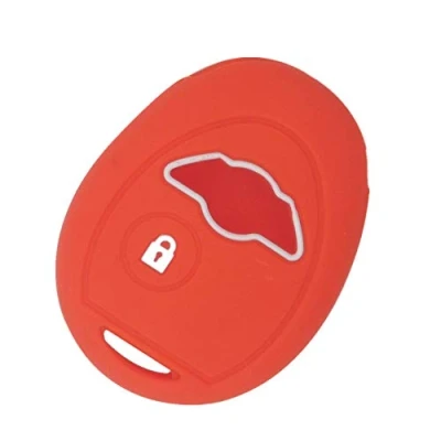 Afbeelding van Happyit Siliconen autosleutel hoesje voor Mini Cooper S R50 R53 1 knoppen (rood)