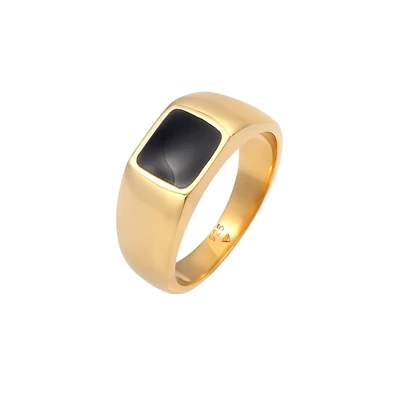 Afbeelding van Elli Statement Ring goldcoloured, Dames, Maat: 56, Gold coloured