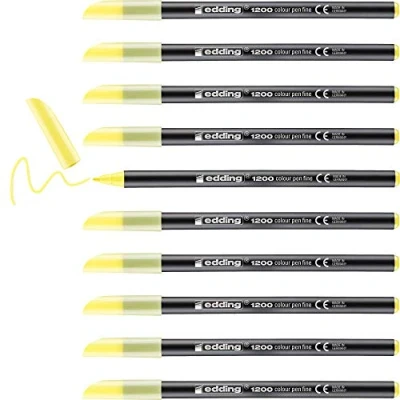 Afbeelding van 10x Fineliner edding 1200 honeydew melon 0.5 1mm