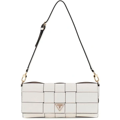 Afbeelding van GUESS Schoudertas Maylee Flap Shoulder Bag Cream White Crème