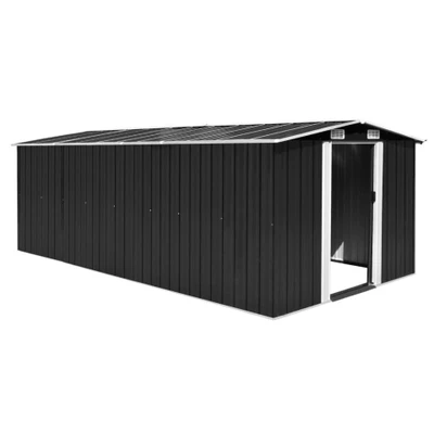 Afbeelding van Tuinschuur 257x489x181 cm metaal antracietkleurig