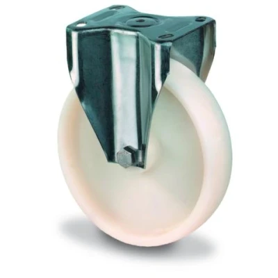Afbeelding van BS Rollen Bokwiel wiel d. 80 mm draagvermogen 100 kg kunststof plaat L95xB80 1 stuk H110.A90.080