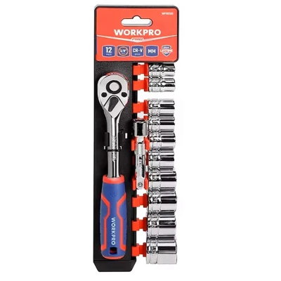Afbeelding van Dopsleutelset Workpro 3/8&quot; 12 Onderdelen