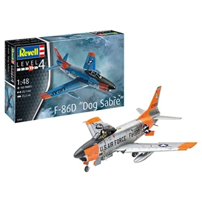 Afbeelding van 1:48 Revell 03832 F 86D Dog Sabre Plane Plastic Modelbouwpakket
