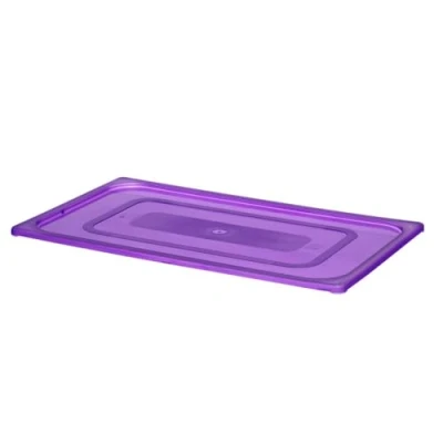 Afbeelding van HENDI Gastronorm deksel, temperatuurbestendig van 40 tot 80C, geschikt voor alle polypropyleen GN containers, inclusief HACCP voorraadbakken, polypropyleen, 1/1, 530x325mm, paars