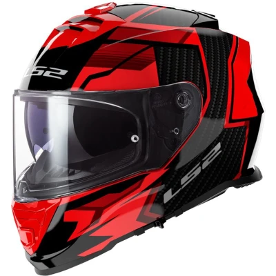 Afbeelding van LS2 FF800 Storm II Tracker Helm, zwart rood, afmeting 2XL voor man