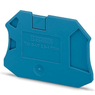 Afbeelding van Afsluitdeksel 3047142 D UT 2,5/4 TWIN BU Phoenix Contact Inhoud: 50 stuk(s)
