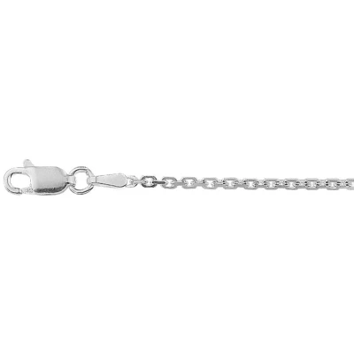 Afbeelding van Zilveren Ketting Anker Geslepen 1,6 mm x 41 45 cm lang
