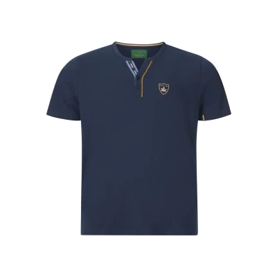 Afbeelding van Charles Colby EARL Luduvon Tshirt basic, Heren, Maat: Large, Dunkelblau