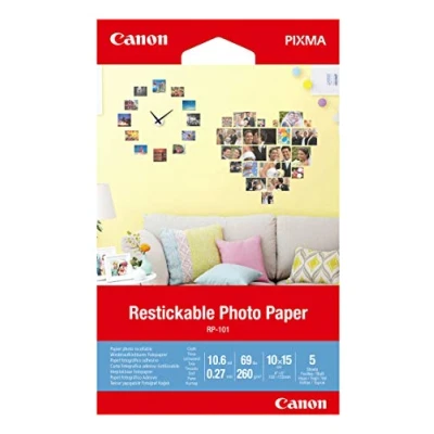 Afbeelding van Canon RP 101 verwijderbare fotostickers 260 grams 10 x 15 cm (5 vel) Pak