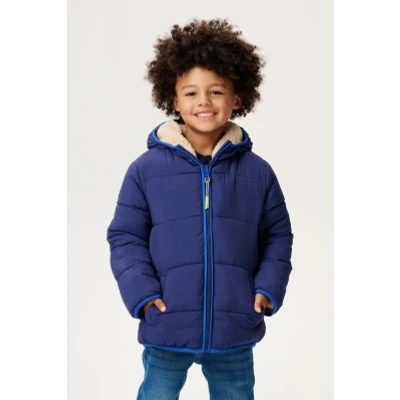 Afbeelding van Noppies Jas Lahti Reversible Patriot Blue Maat 98