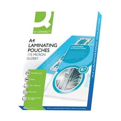 Afbeelding van Q CONNECT lamineeretui A4 2x 175 micron 100 stuks 8