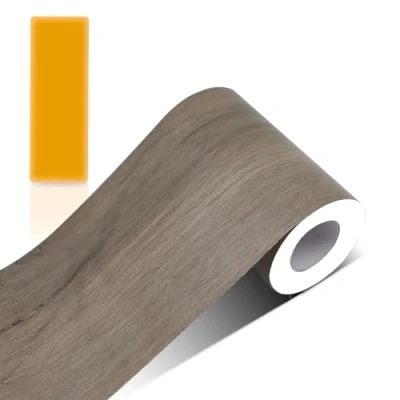 Afbeelding van ZTVOWTO Zelfklevende rand PVC kleur van houtnerf afpellen en stok waterdicht verwijderbaar behang sticker decoratie voor woonkamer badkamer keuken (huixiangmu)