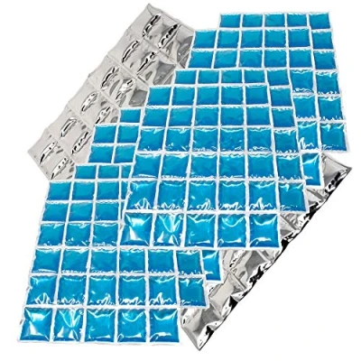 Afbeelding van ToCi 9 x koelmat, koelaccu met 30 koelcellen, ijspakkers, koelcompressen, koelaccu&#039;s, flexibele koelelementen, 38 25 cm, koelpack koelgel