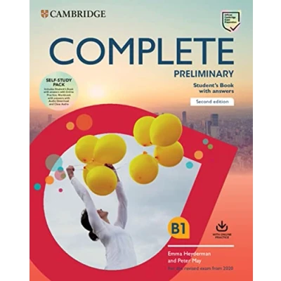 Afbeelding van Complete Preliminary Self Study Pack (SB w Answers Online Practice and WB Audio Download Class Audio): For the Revised Exam from 2020