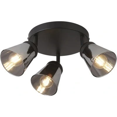 Afbeelding van Searchlight Smoke plafondlamp Mega 3 lichts 61170 3SM